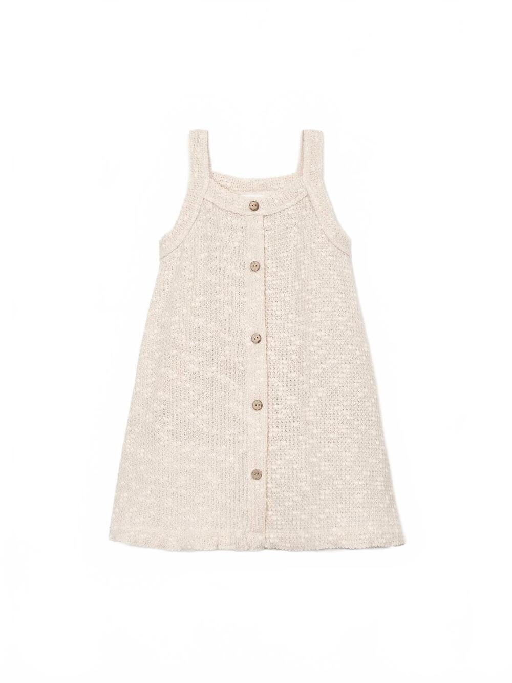 NEW PLAY UP girls recycled cotton dress in raw